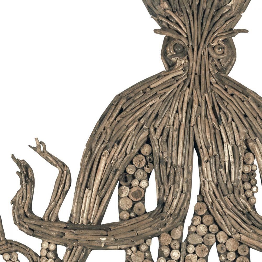 Ibolili Wall Art D720 Driftwood Octopus Wall Art Jacksonville